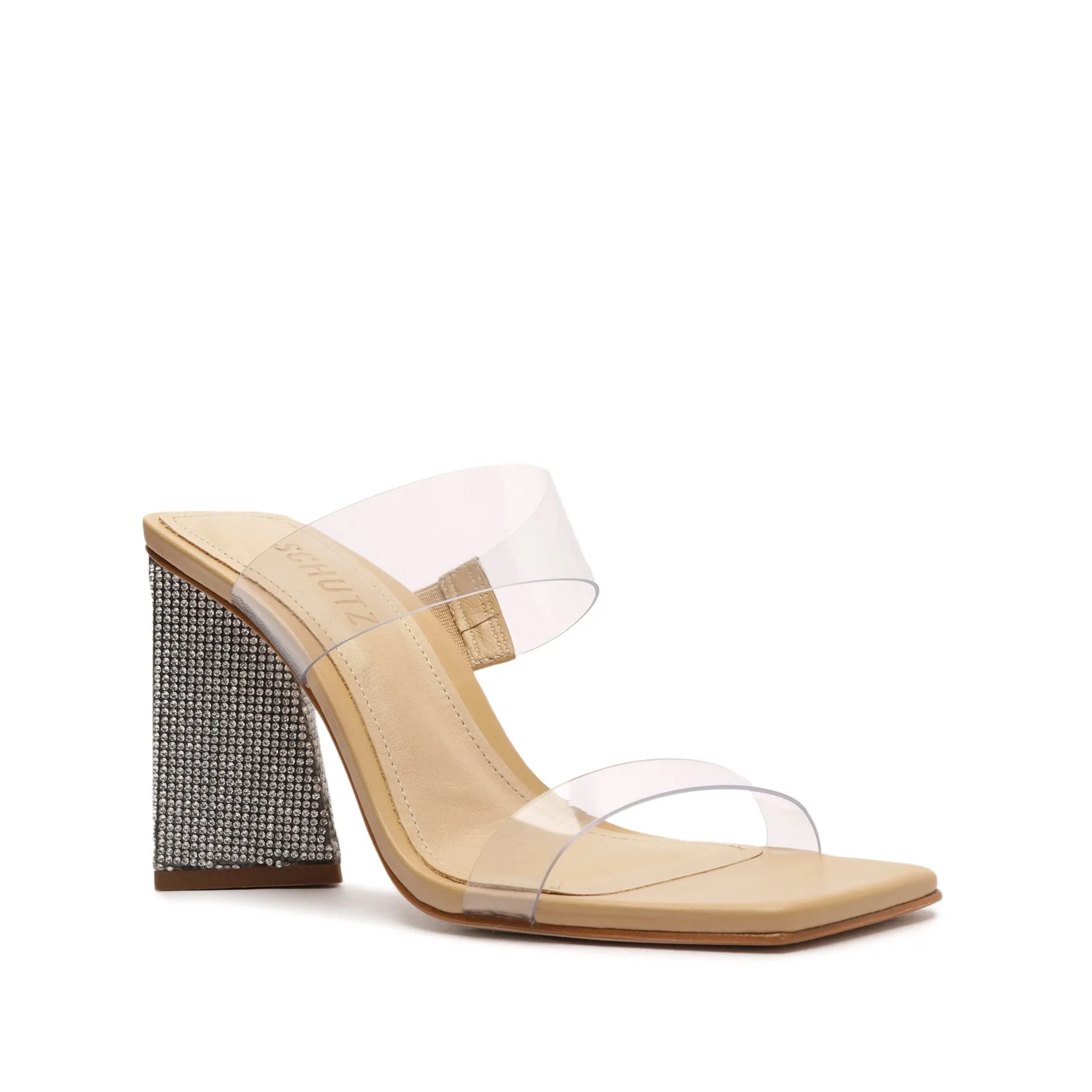 Ariellen Vinyl & Rhinestones Sandal