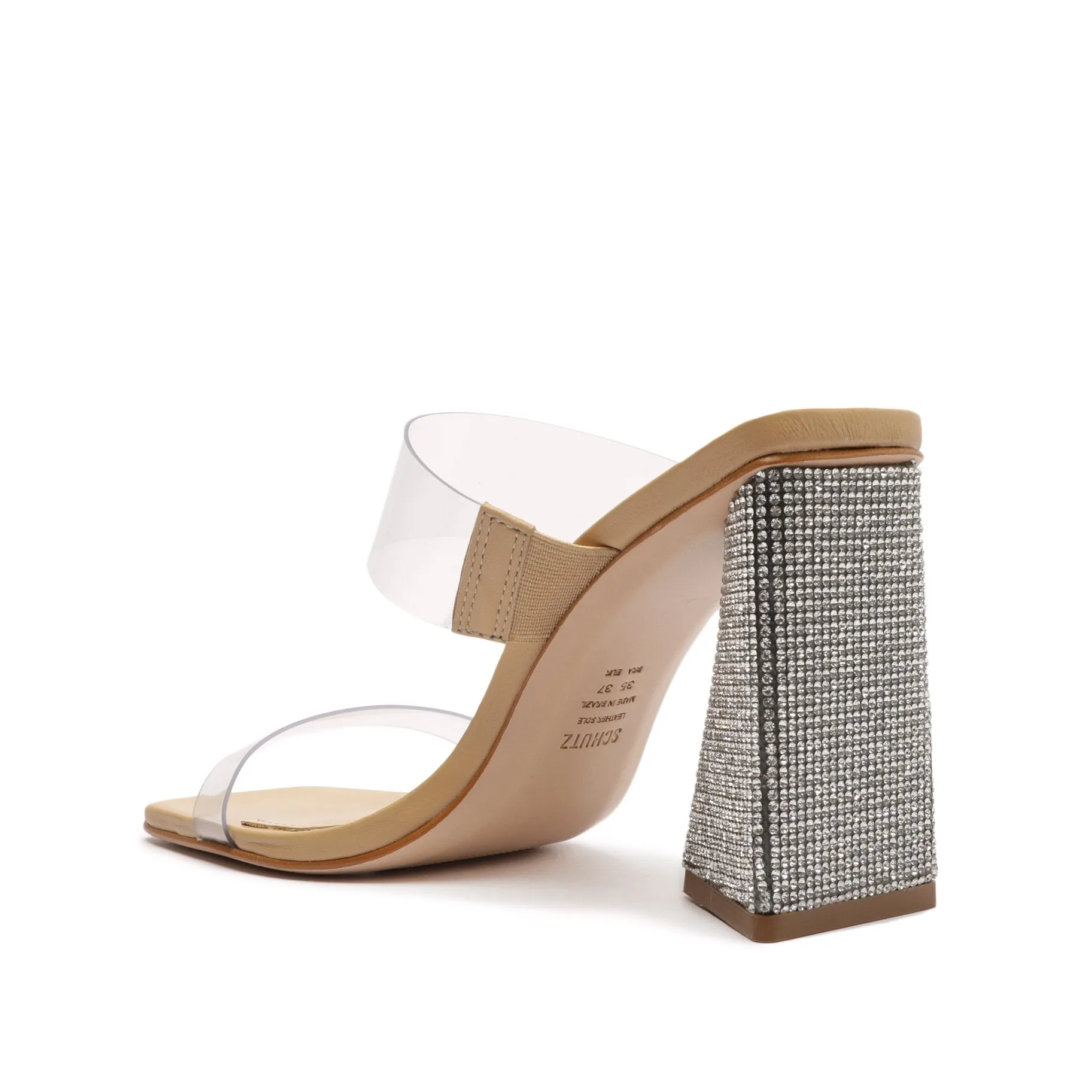 Ariellen Vinyl & Rhinestones Sandal