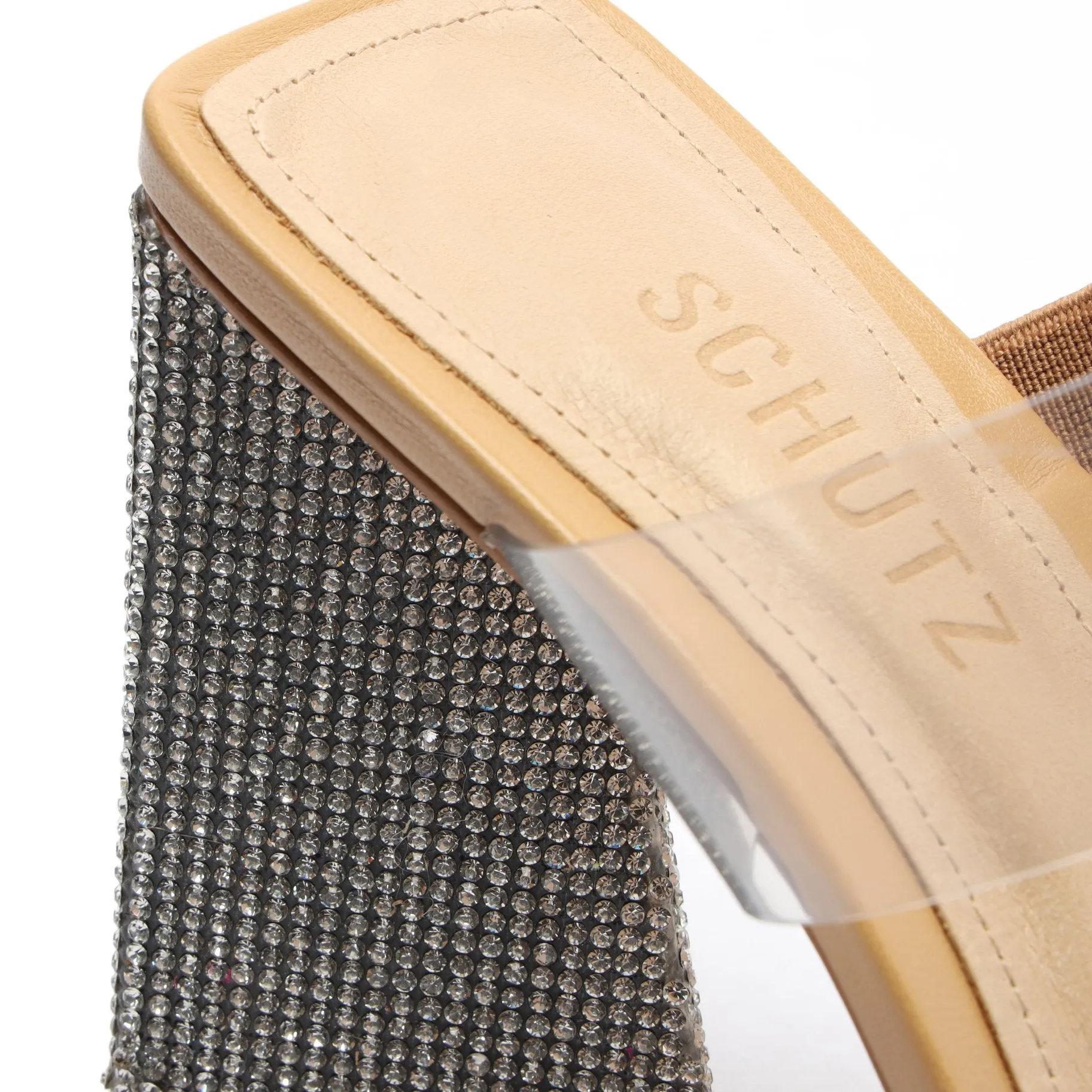 Ariellen Vinyl & Rhinestones Sandal