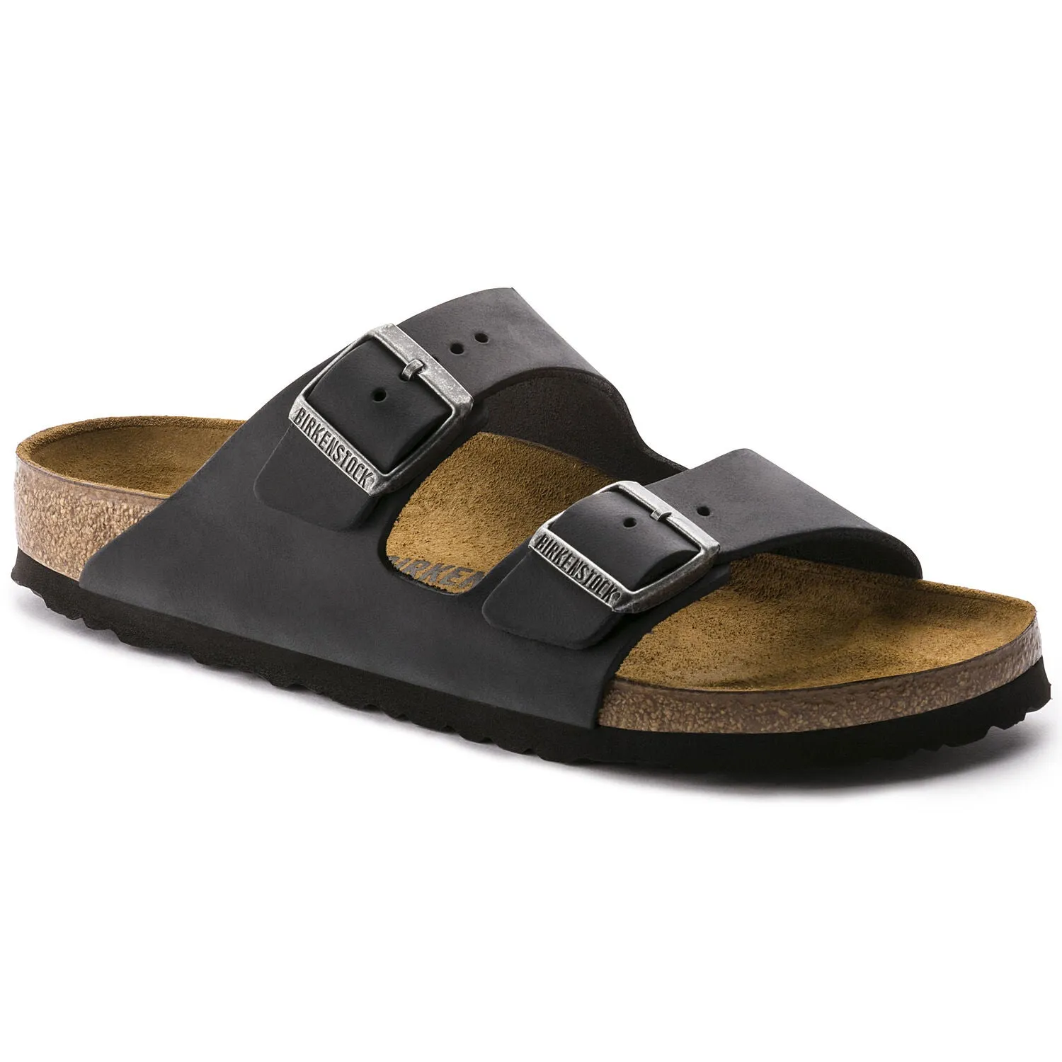 BIRKENSTOCK  Arizona Oiled Leather Narrow - Black