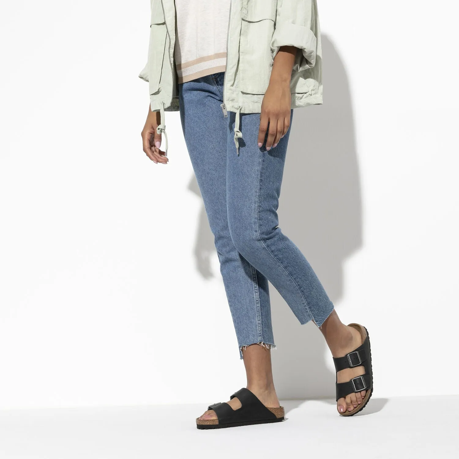 BIRKENSTOCK  Arizona Oiled Leather Narrow - Black