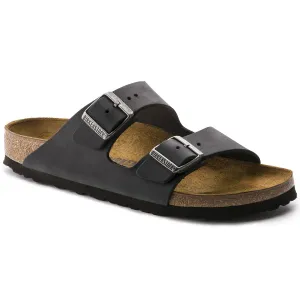BIRKENSTOCK  Arizona Oiled Leather Narrow - Black