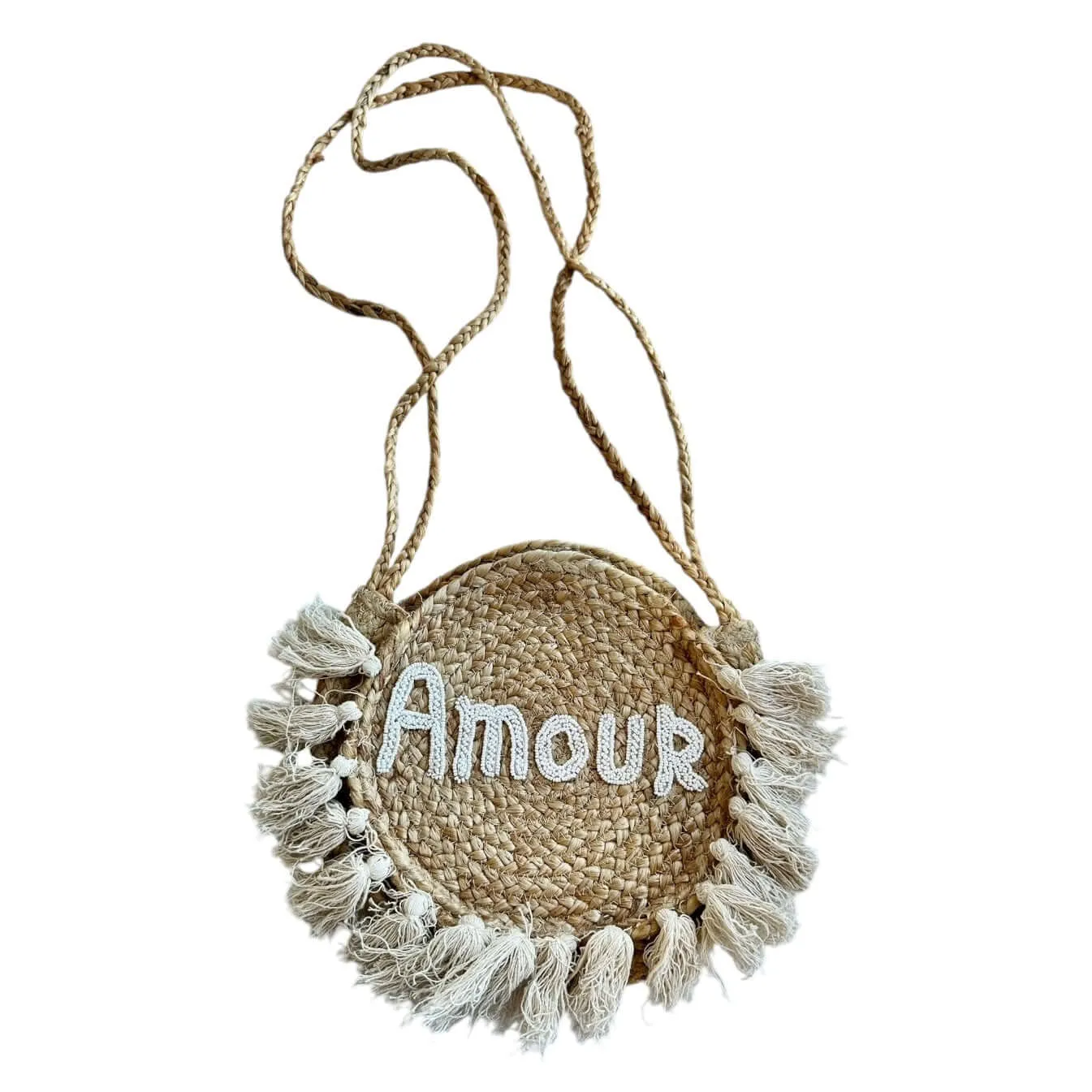 Boho Amour Jute Crossbody Bag