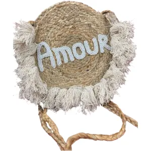 Boho Amour Jute Crossbody Bag