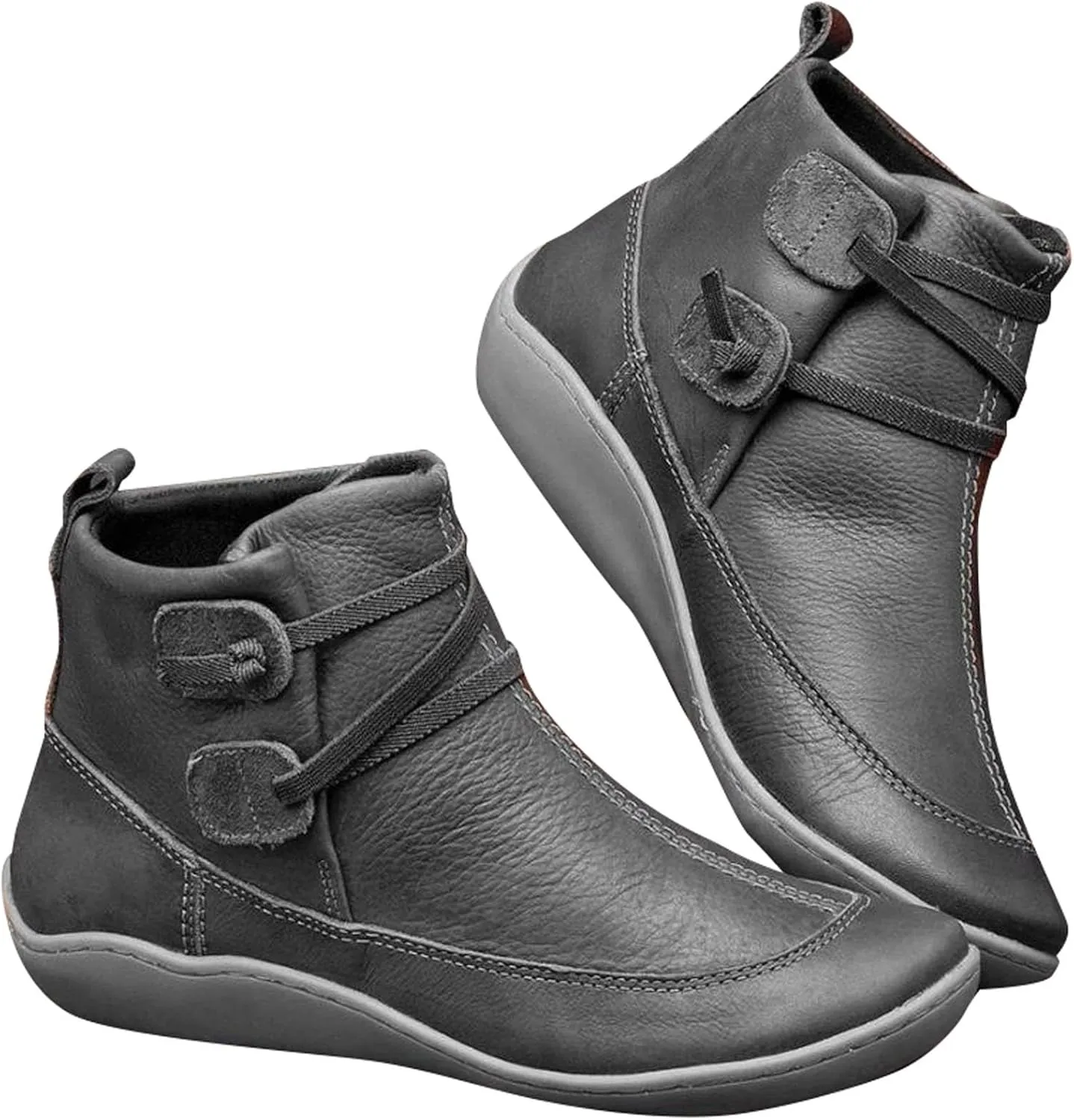 Combat Boots Womens Ankle Womens Heeled Booties Mens Black Boots Casual Hiking Shoes Women Closed Back Lightweight Breathable Chunky Block Heel Side Zipper Pointd Toe