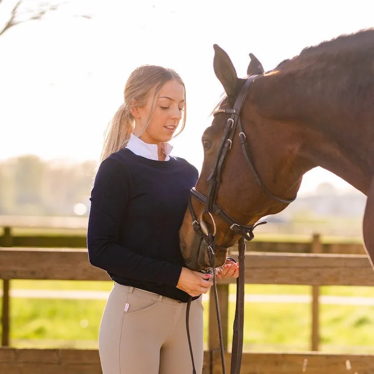 Essential Crew Neck Sweater - Classic Navy - Ladies