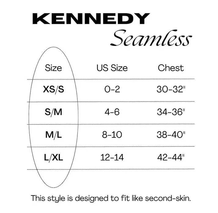 Kennedy Seamless 2.0 V Neck Longsleeve - Classic Black - Ladies
