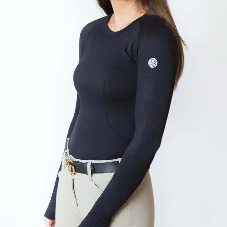 Kennedy Seamless Longsleeve Shirt - Black - Ladies