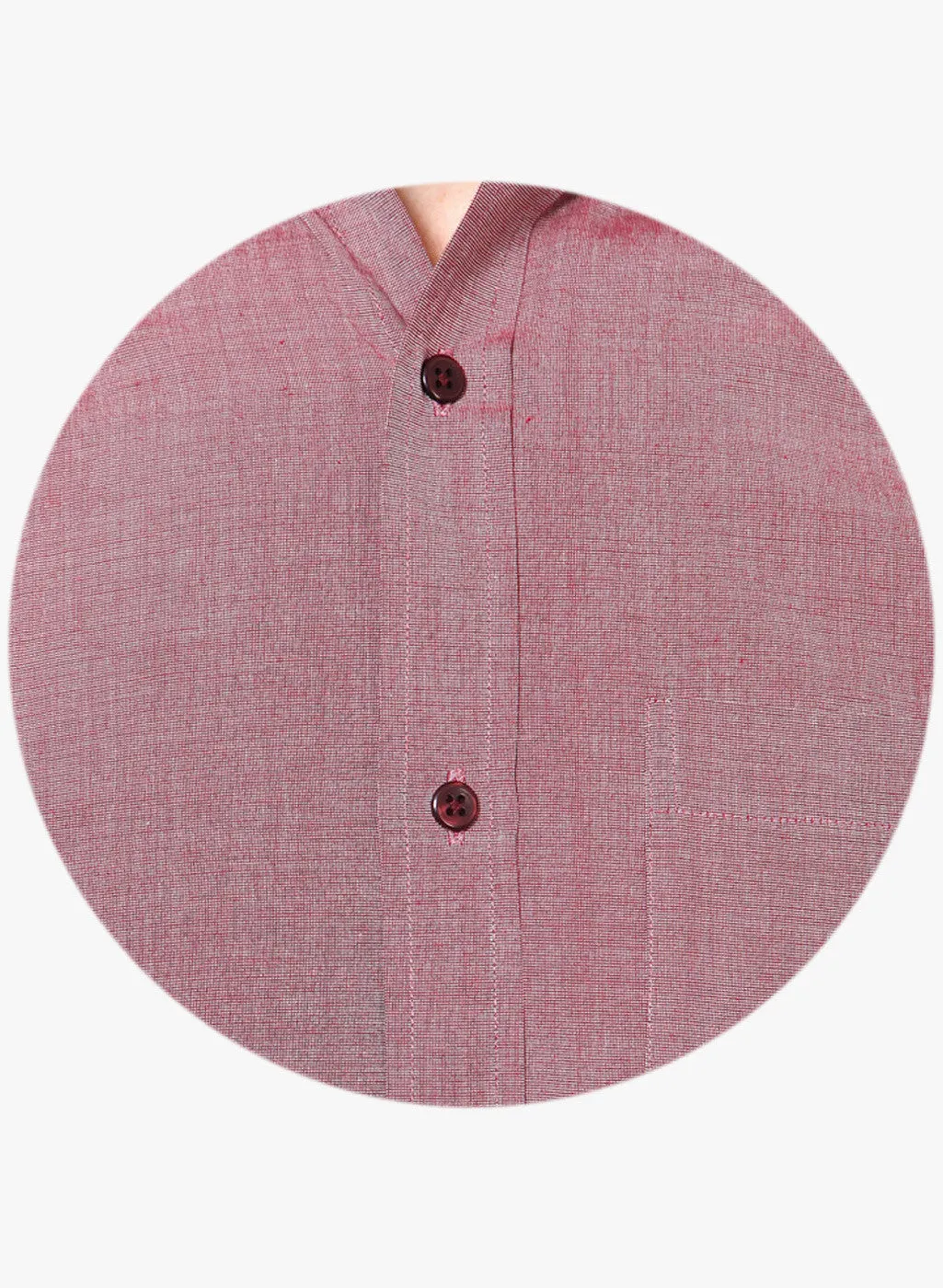 Men Red Slim Fit Solid Chambray Cotton Rich Formal Shirt