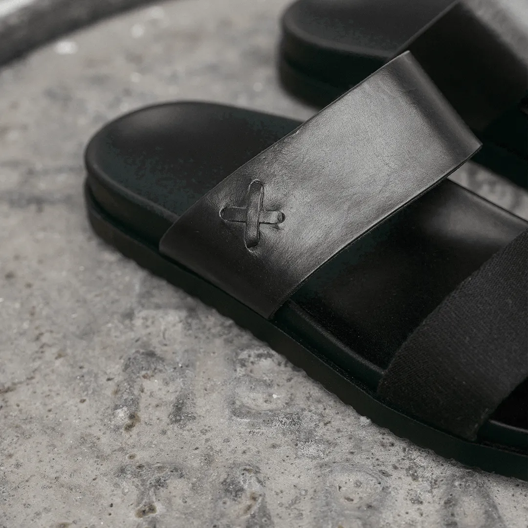 Men's Black Cinturini Sandal