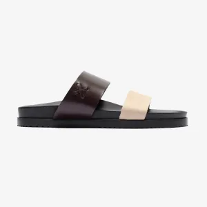 Men's Brown & Tan Cinturini Sandal From Del Toro Shoes