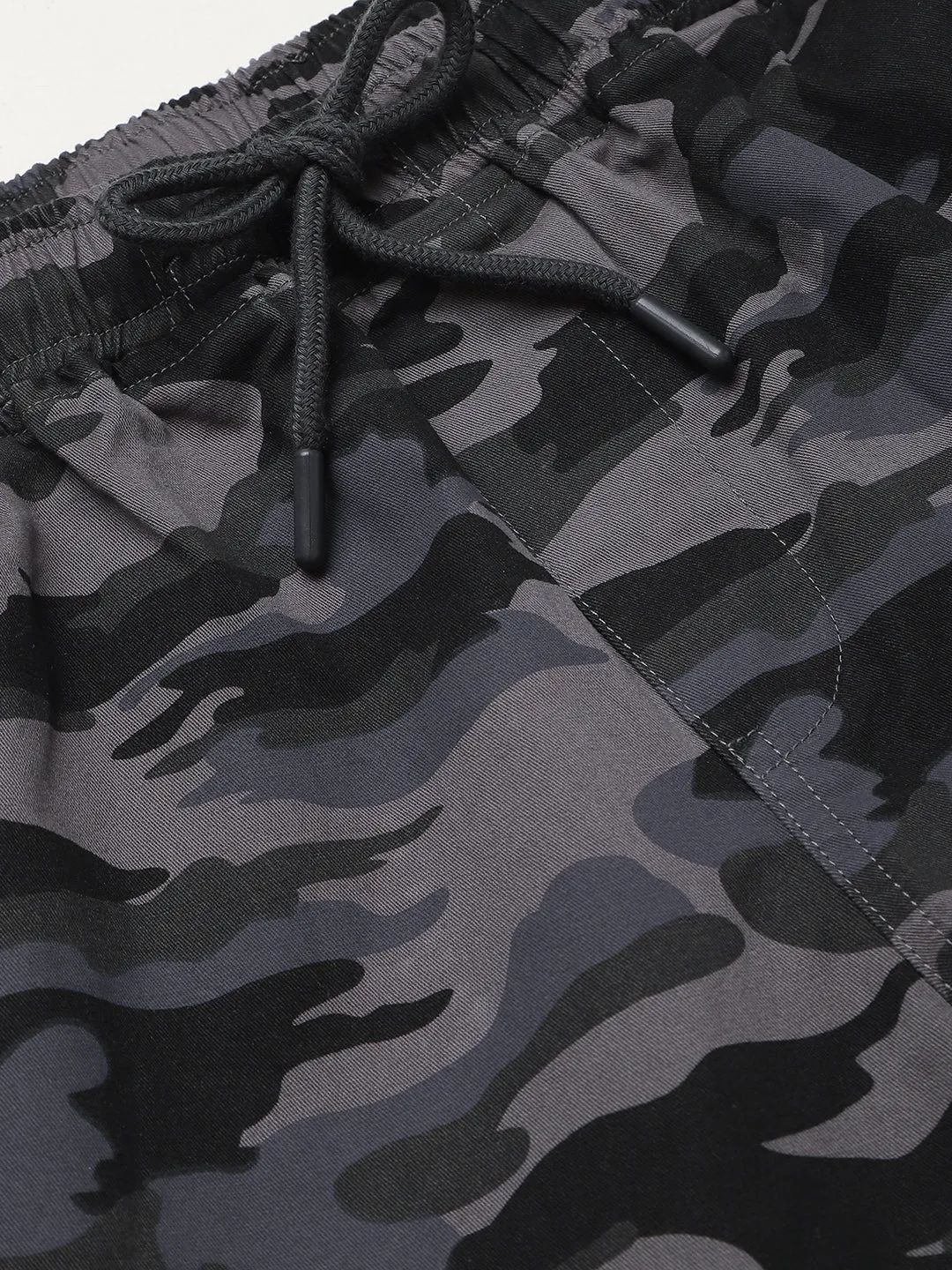Men's Straight Fit Cotton Cargo Joggers (Natural Grey)
