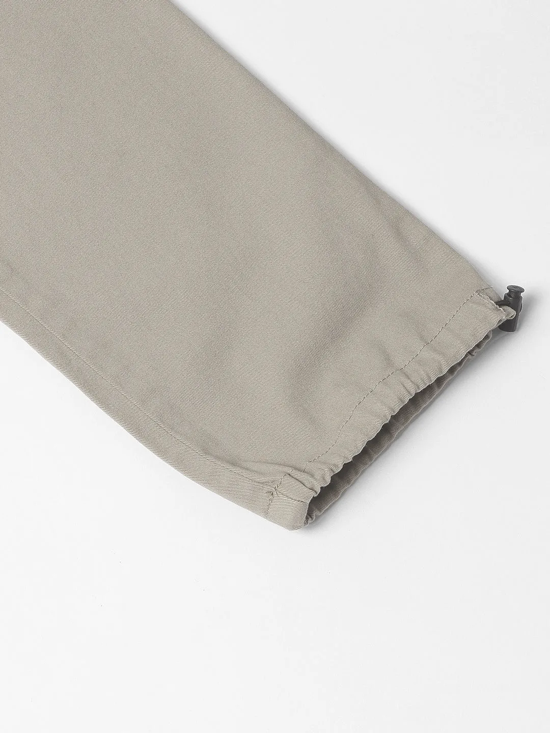 Mens's Mousse Grey Solid Cargo Jogger