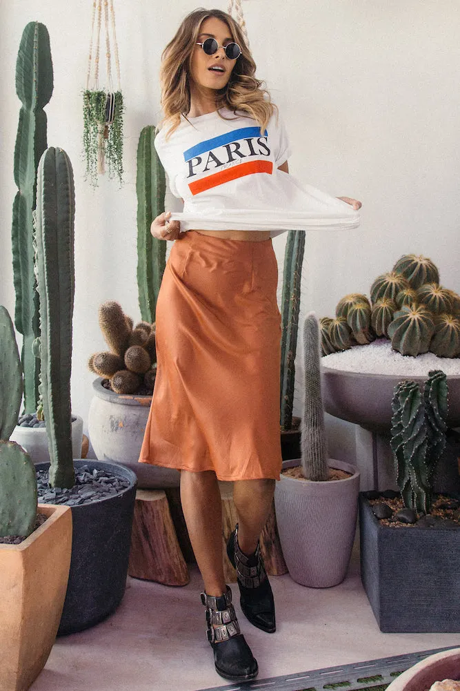 Next Town Down Skirt Rust