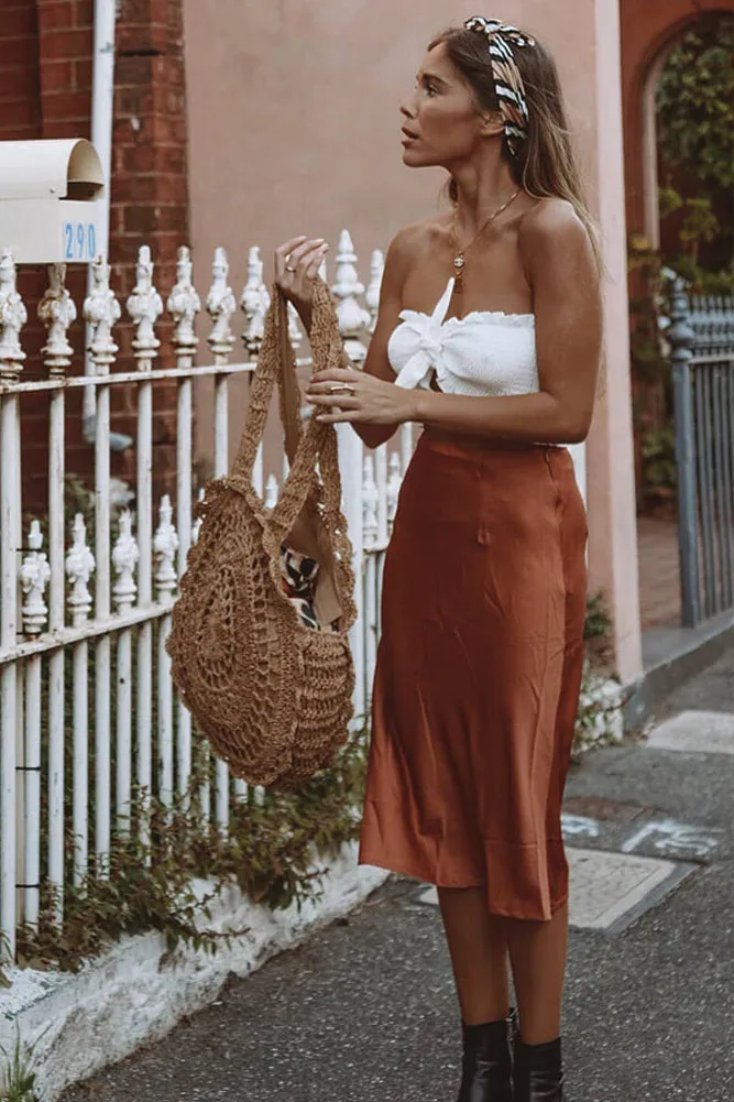 Next Town Down Skirt Rust