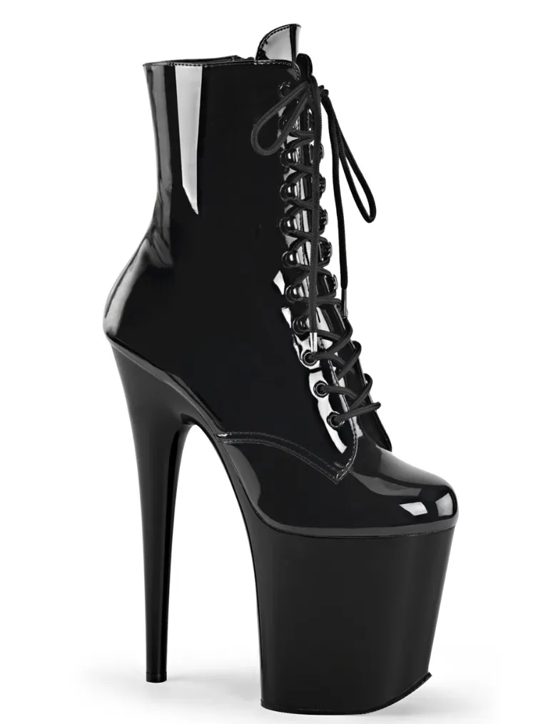 Pleaser Flamingo Black Heels