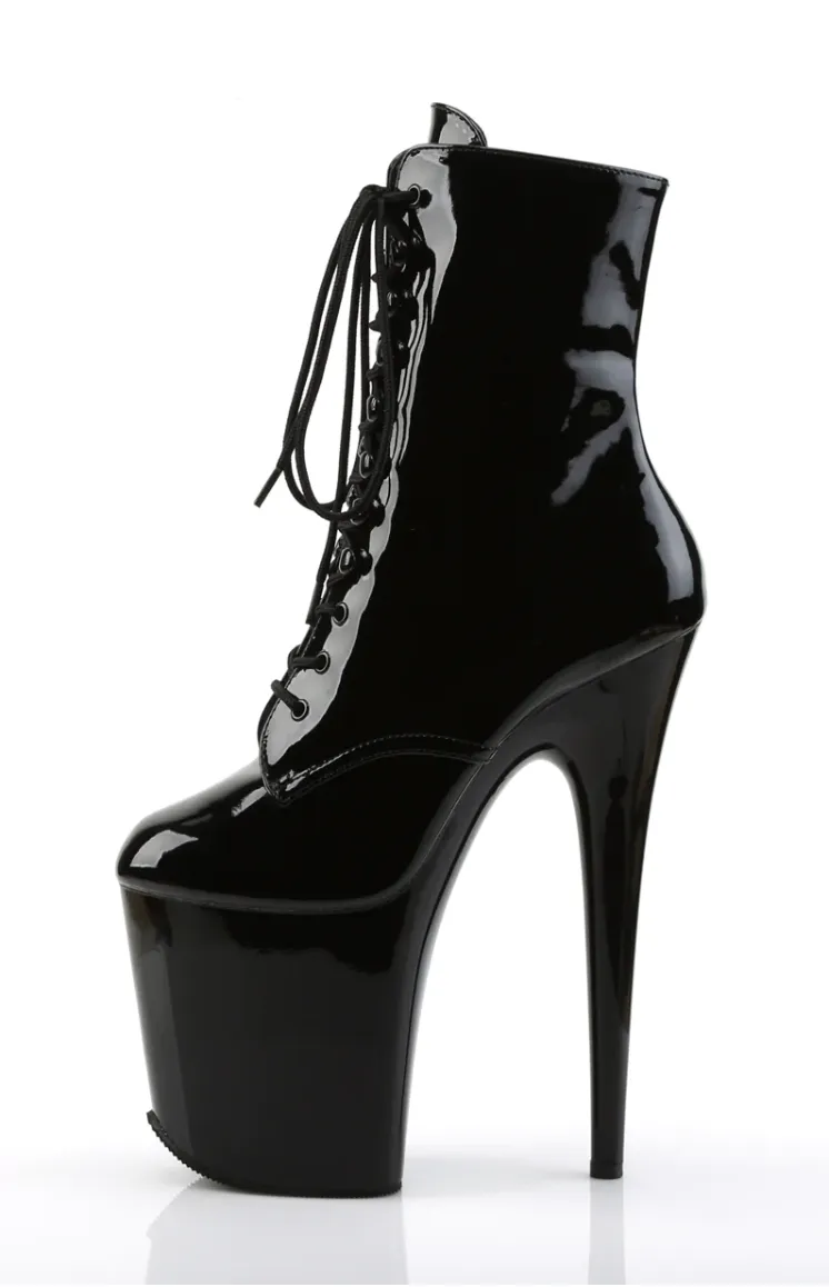 Pleaser Flamingo Black Heels