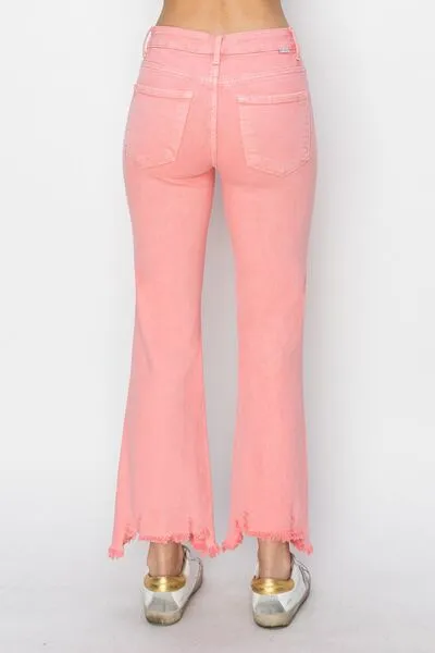 Risen Raw Hem Bootcut Jeans