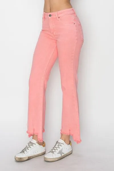 Risen Raw Hem Bootcut Jeans