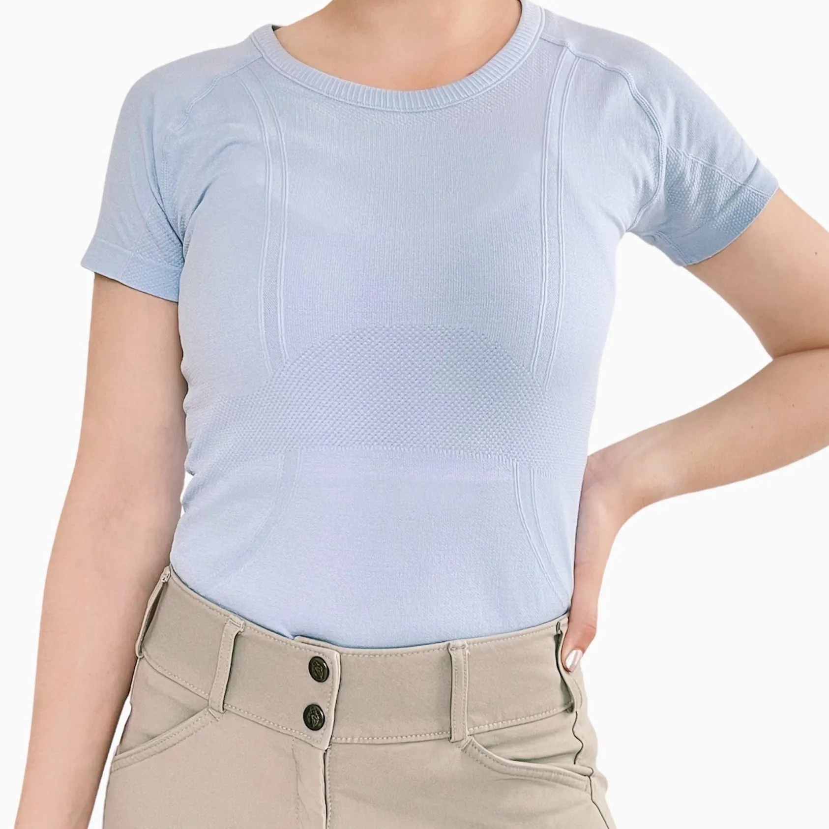 Short Sleeve Seamless Schooling Top - Ladies - FitEq