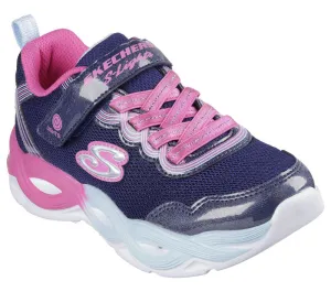 Skechers Girls Trainer S-Light Twisty Glow Navy/Multi
