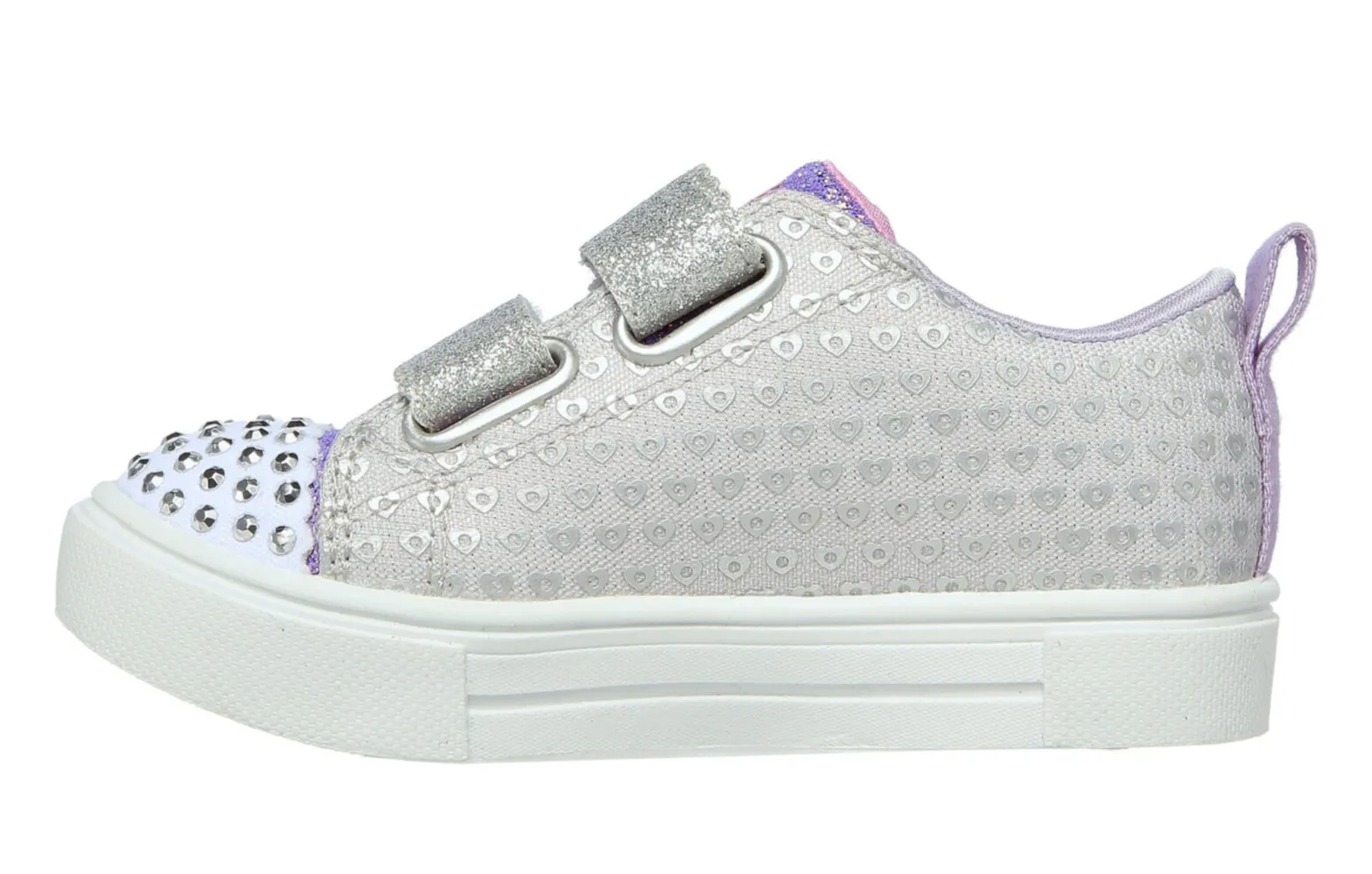 Skechers Kids Twinkle Toes Twinkle Sparks Heart Dreams Trainers - Silver
