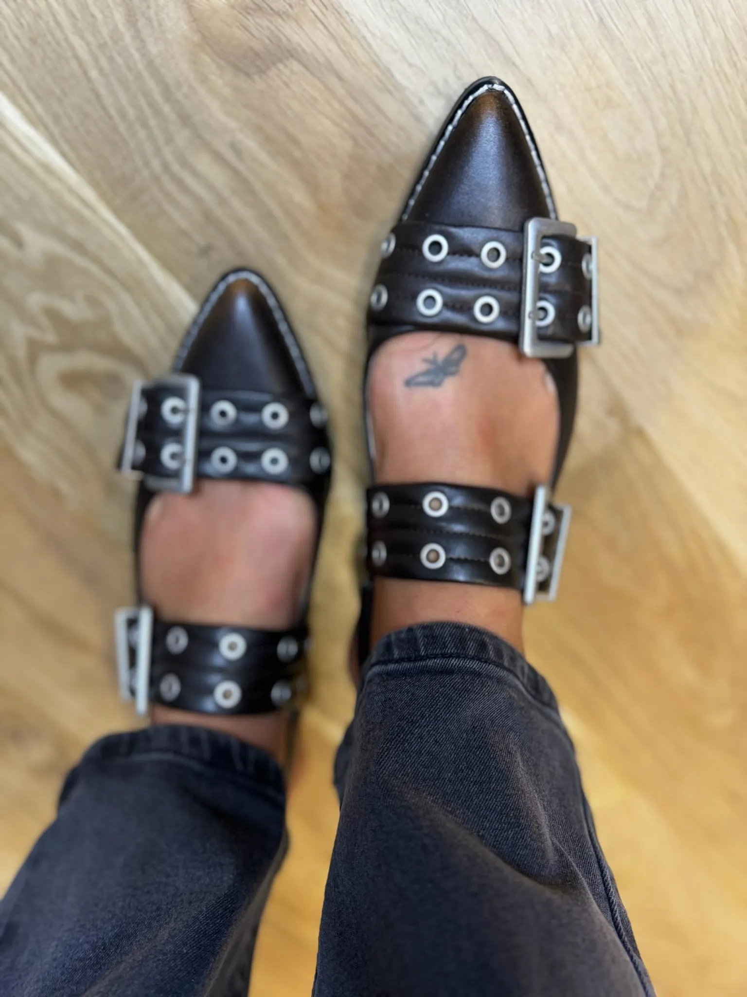 SLINGBACK FLATS-BROWN