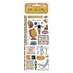 Stamperia Rub-On 4"X8.5" (10x21.59cm) - Bauhaus
