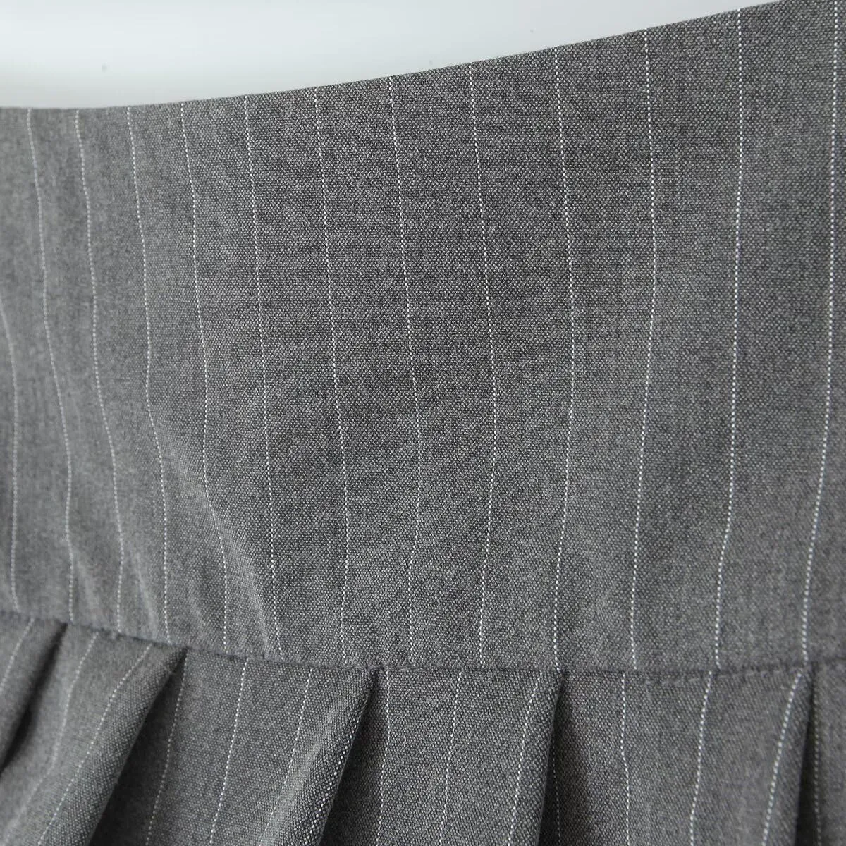 Summer Lady Casual Fashion Pinstripe Pleated Mini Skirt Women Sexy Low Waist Short Skater Skirts Female